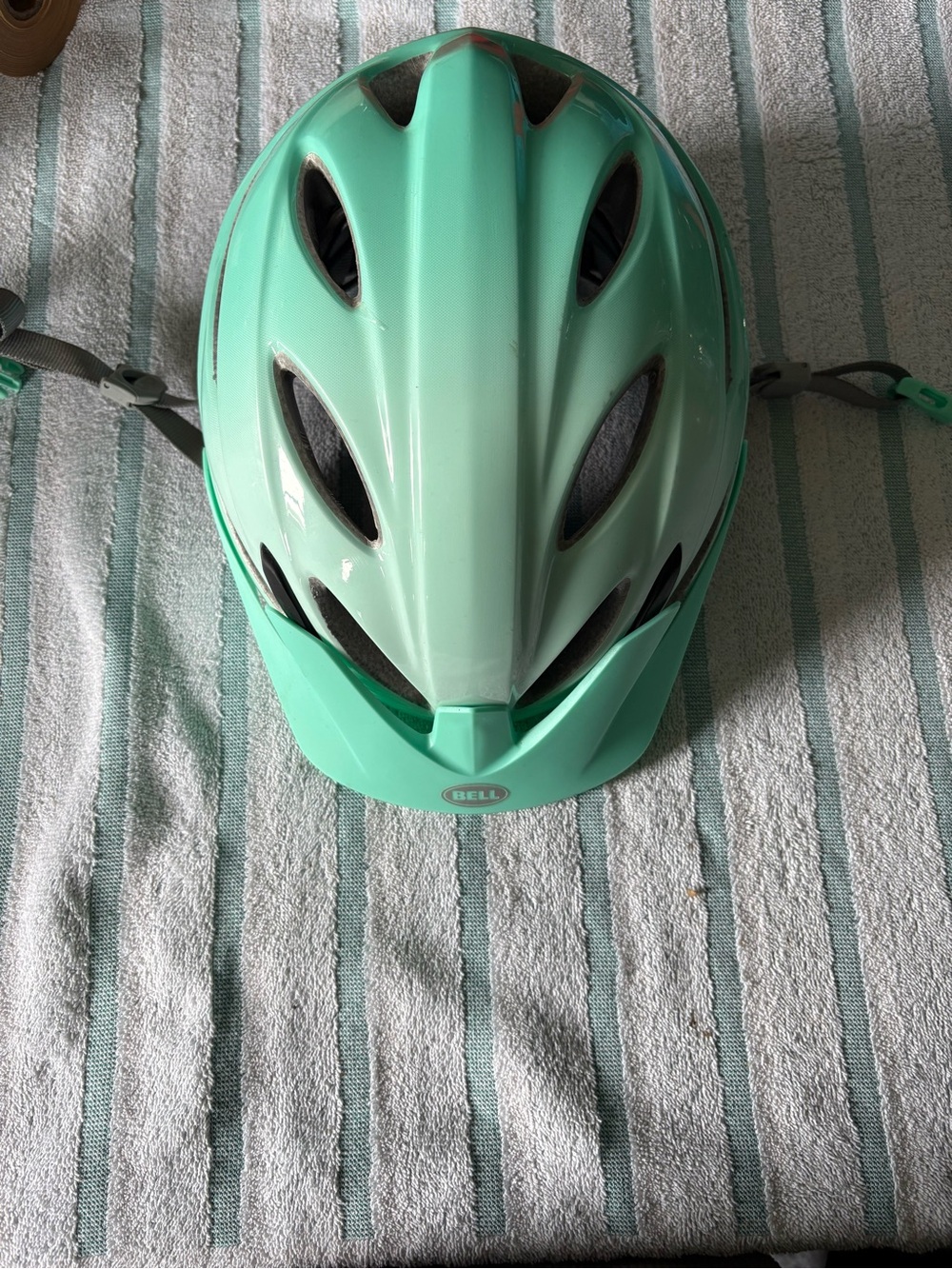 Bell Strut! Mint Comet Cycling Helmet - Light Mint and Gray